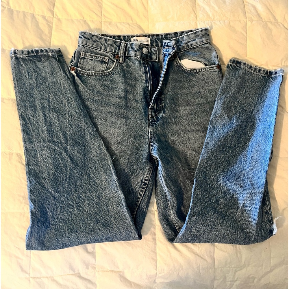Zara Denim mom jeans fit